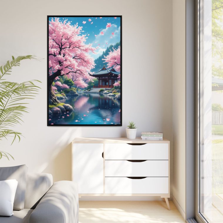 Traditional Japanese Temple Canvas Print Peaceful Home Decor - Image 15