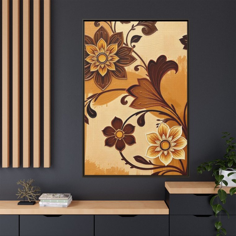 Brown Floral Wall Art to Brighten Your Space - Image 4