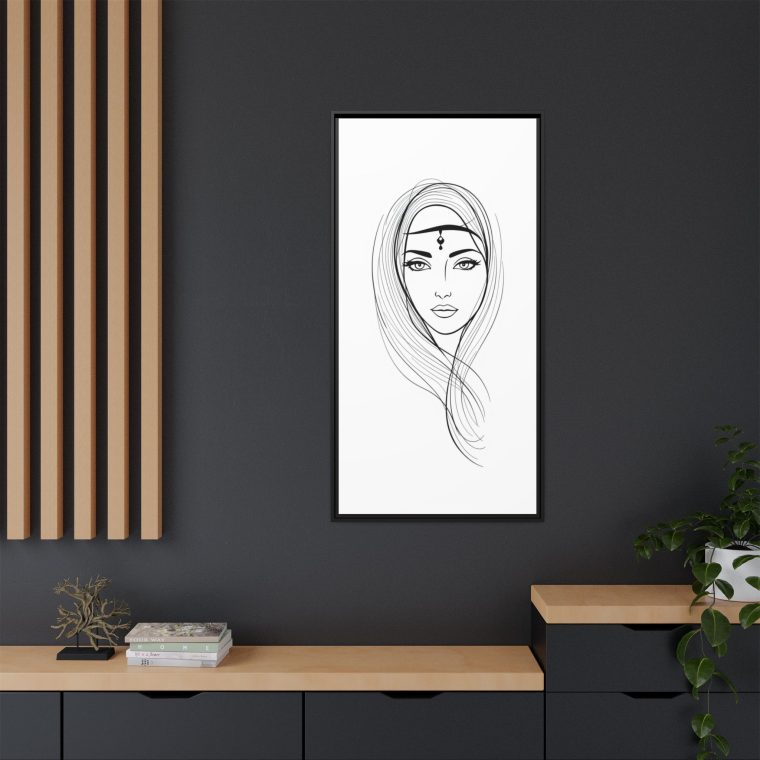 Framed Abstract Face Wall Art Contemporary and Chic Design - Image 24