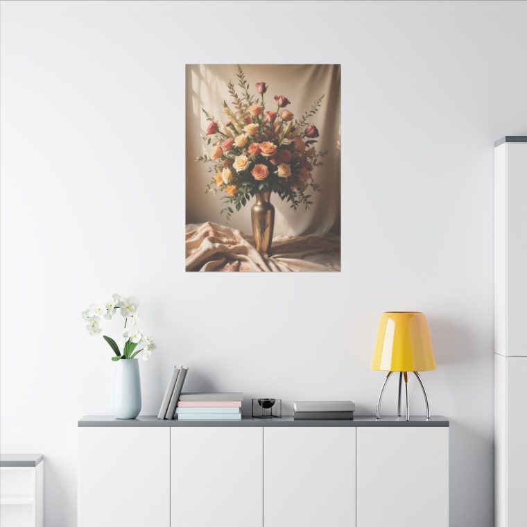Vivid Blooms and Soft Lighting: A Boho Vintage Painting - Image 4