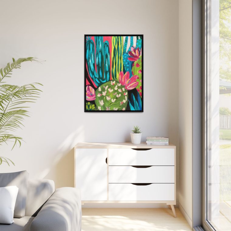 Maximalist Cactus Floral Abstract Art for Modern Spaces - Image 11