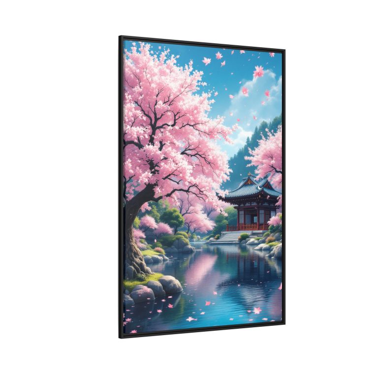 Traditional Japanese Temple Canvas Print Peaceful Home Decor - Image 14