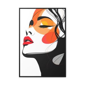 Abstract Face Canvas Wall Art – Perfect Gift for Art Lovers