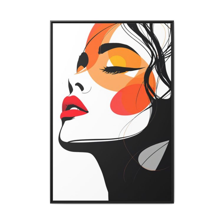 Abstract Face Canvas Wall Art – Perfect Gift for Art Lovers