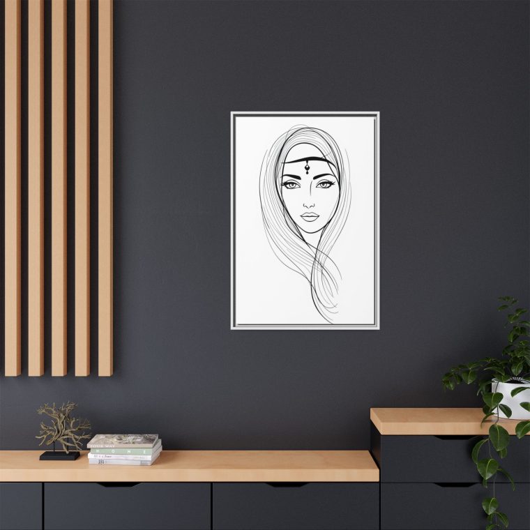 Framed Abstract Face Wall Art Contemporary and Chic Design - Image 16