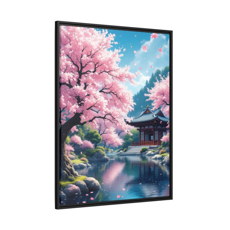 Traditional Japanese Temple Canvas Print Peaceful Home Decor - Image 10