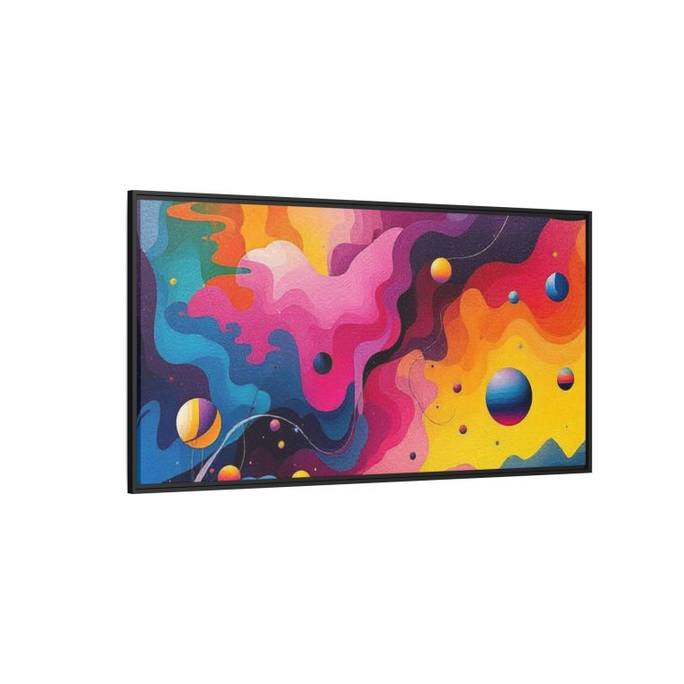 Modern Abstract Paint Swirls Large Canvas Wall Art - Image 30