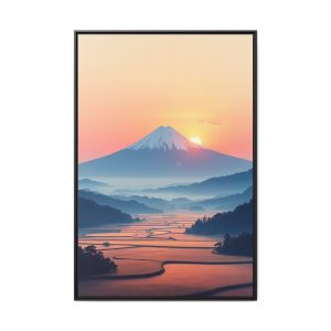 "Modern Mount Fuji canvas print with bold, contemporary design elements."