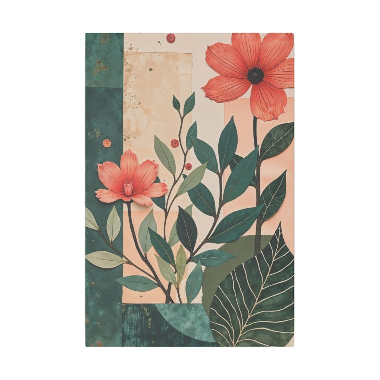 Flower Collage With Paper Cut Outs - Image 2