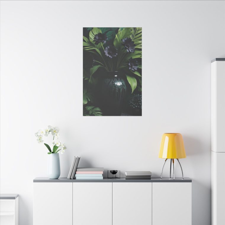 Modern Elegance Black Vase and Flowers in Natural Light - Image 12