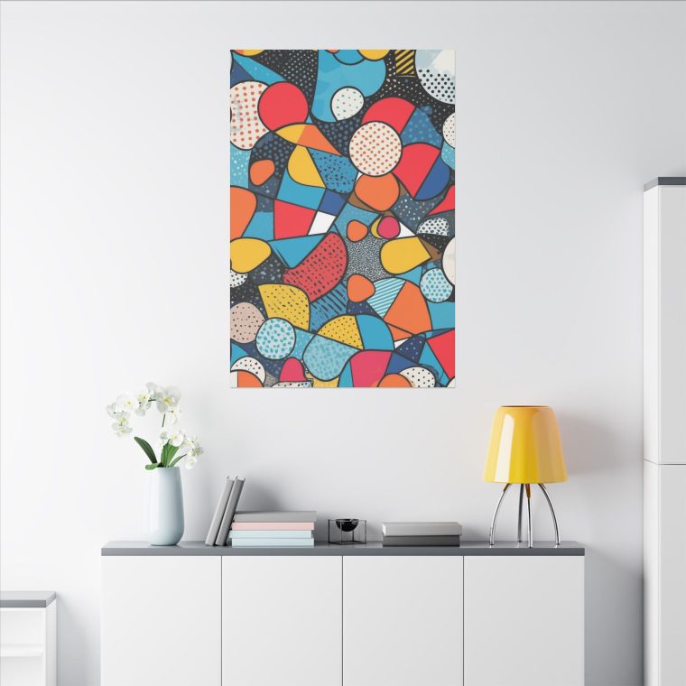 Bold Geometric Wall Art - Modern Pop Art Abstract Design - Image 4