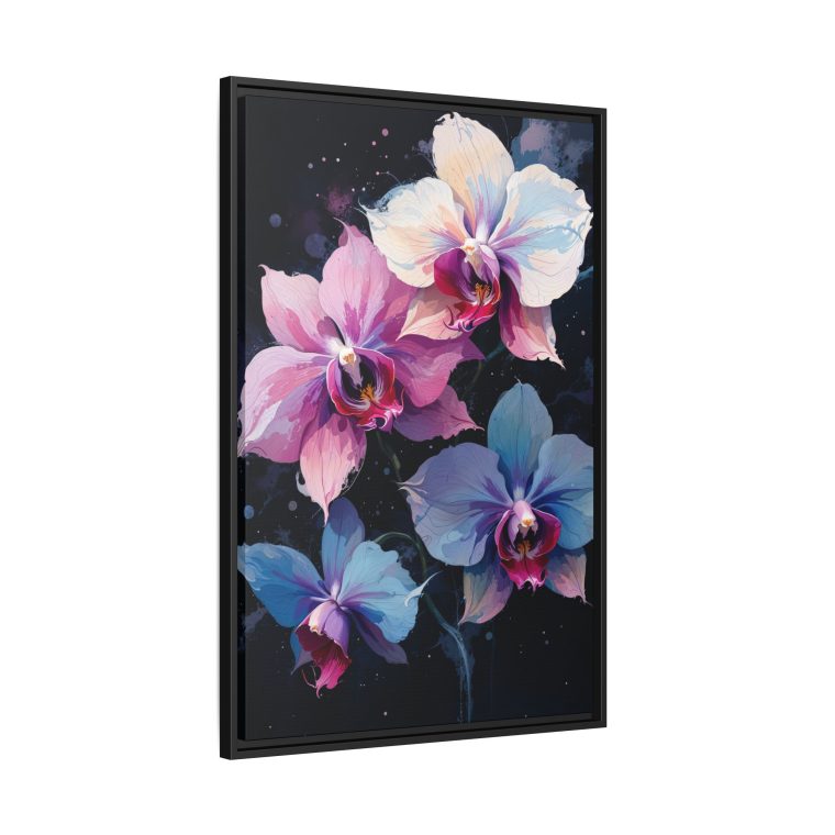 Ethereal Orchids Abstract Canvas Art of Love and Strength - Image 2