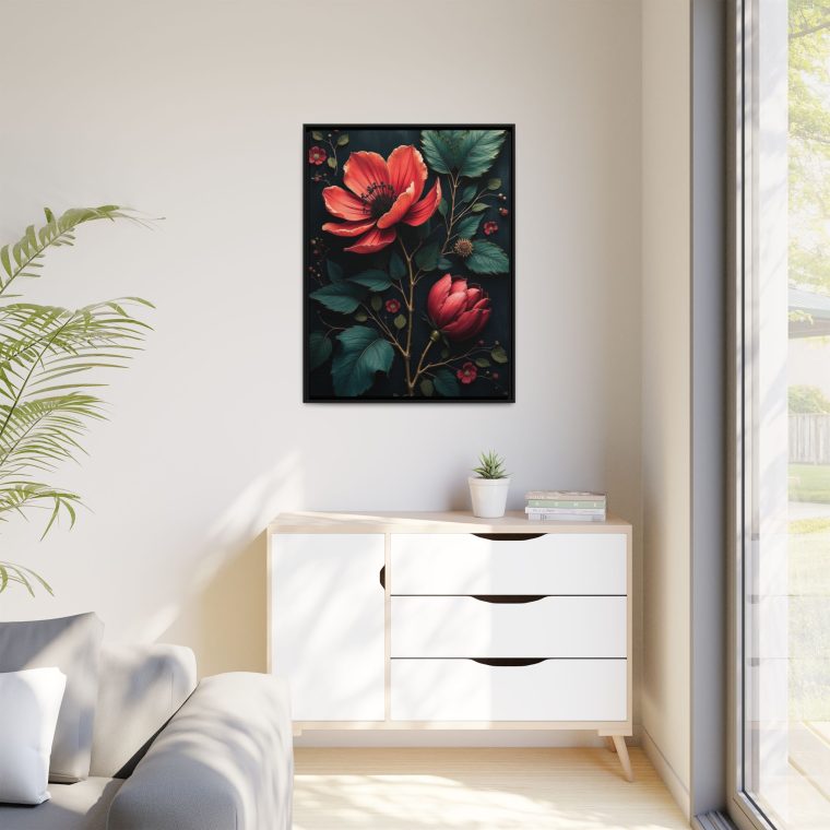Obsidian Blooms Moody Wall Art Décor - Image 11