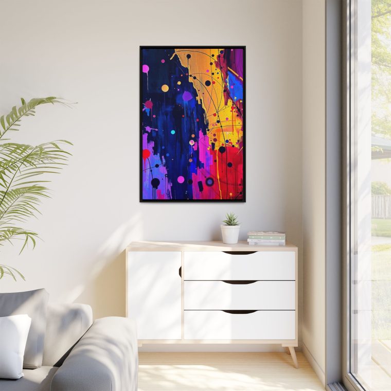 Abstract Hallway Wall Art Long Canvas Print - Image 3