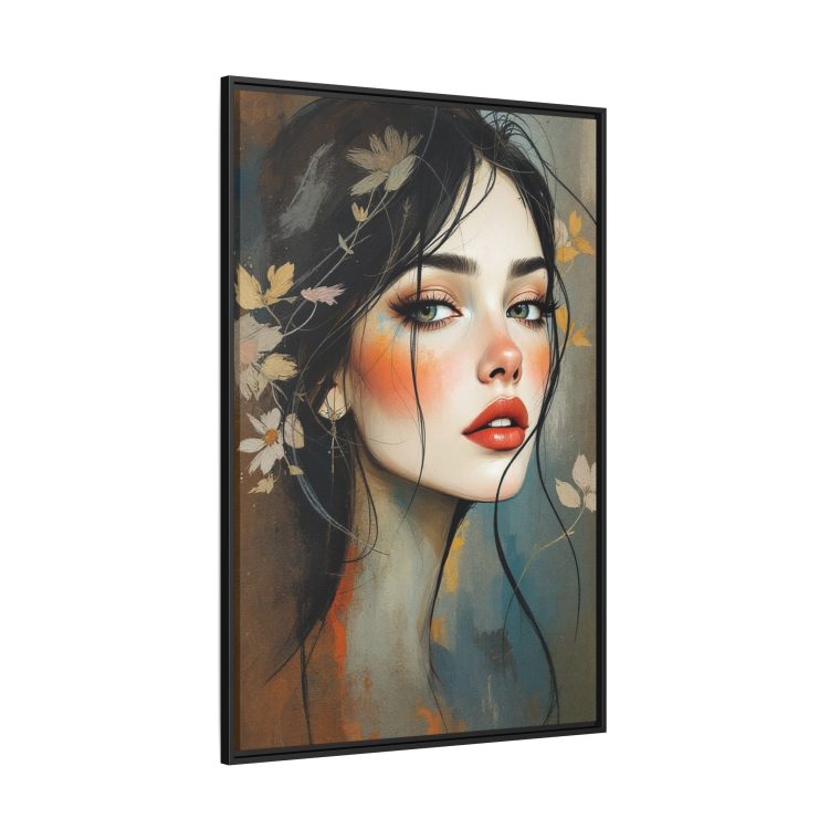 Abstract Boho Woman Face - Natural Aesthetic Wall Art - Image 10