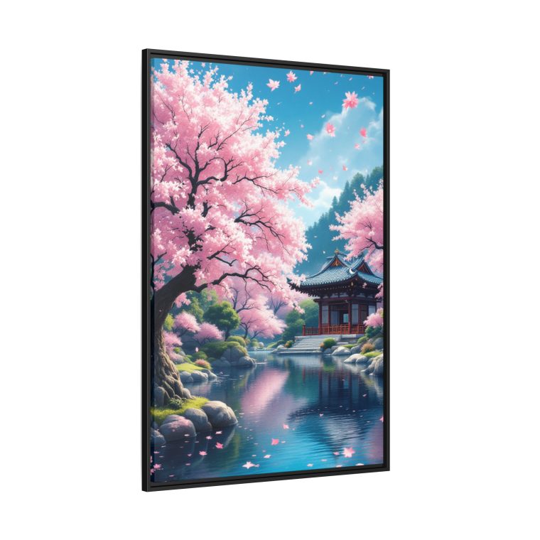 Traditional Japanese Temple Canvas Print Peaceful Home Decor - Image 6