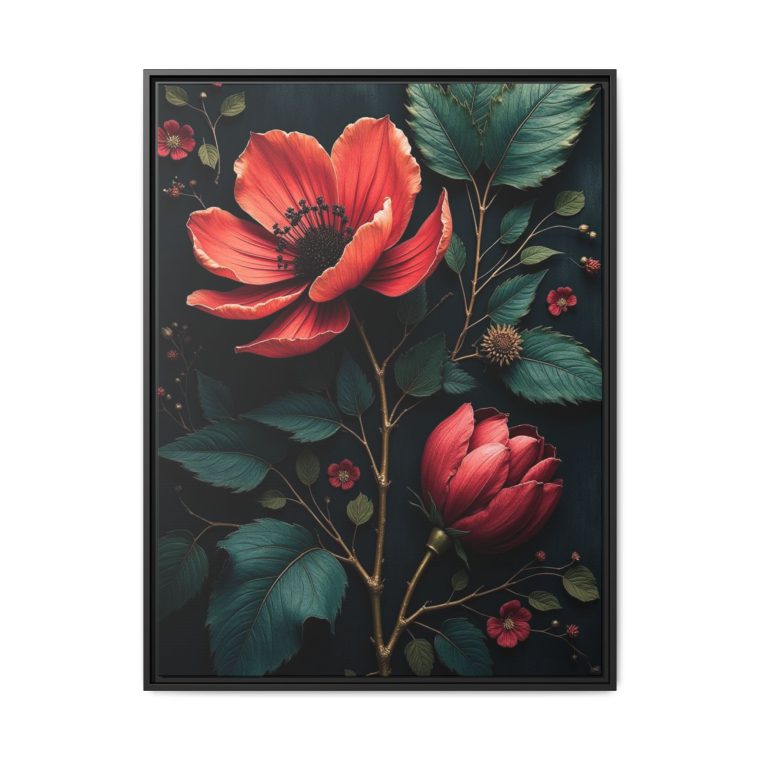 Obsidian Blooms Moody Wall Art Décor - Image 9