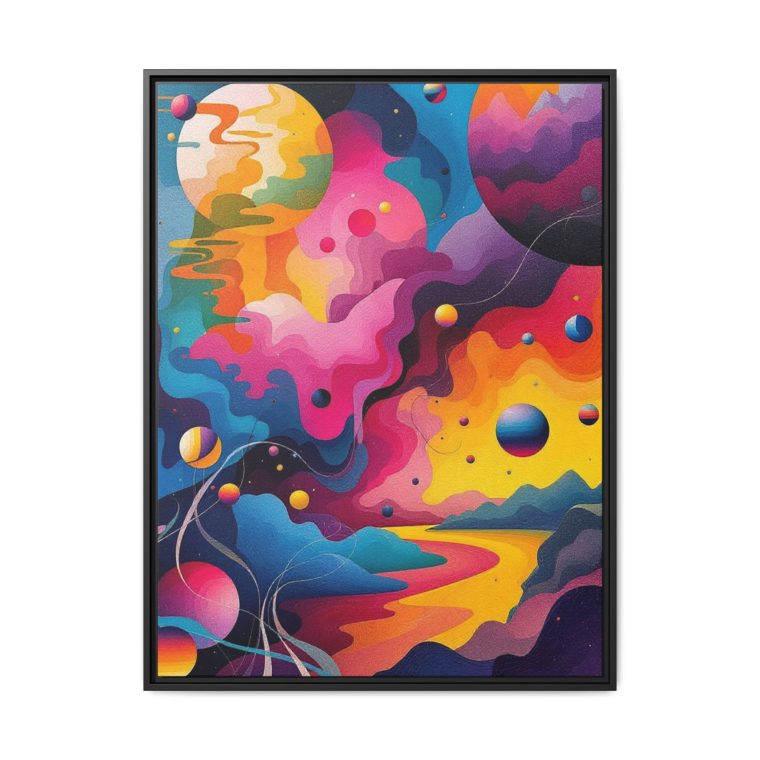 Modern Abstract Paint Swirls Large Canvas Wall Art - Image 17