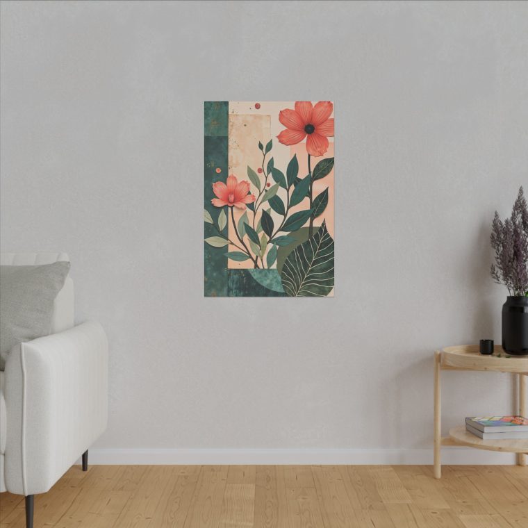 Flower Collage With Paper Cut Outs - Image 11