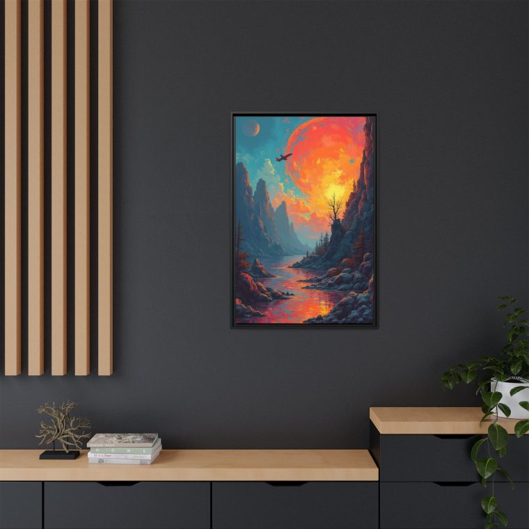 Mountain Horizon Abstract Canvas Print | Modern Landscape Wall Art - Image 8