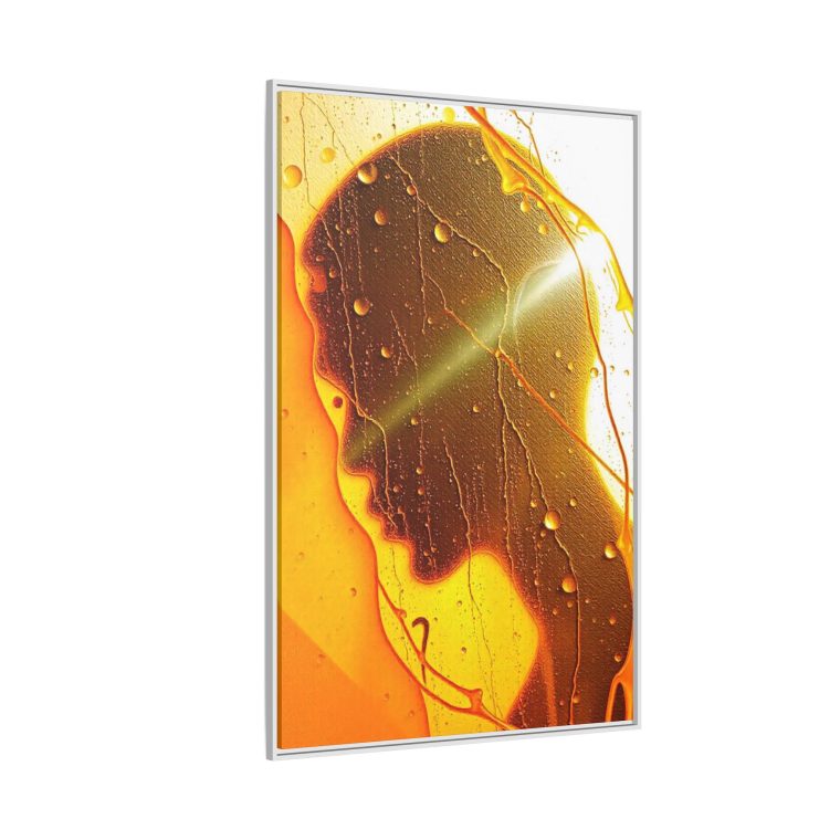 Abstract gold Face Paint By Numbers Canvas Prints - Image 2
