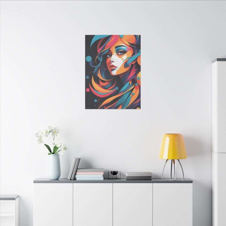 Vivid Portrait Abstract Expression with Dynamic Colors and Flow - Image 8