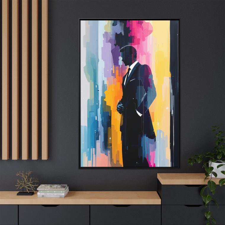 business man artwork Matte Canvas, Framed - Image 16