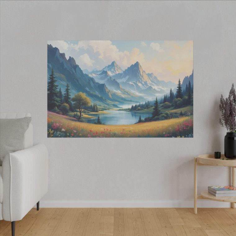 Amazing Landscape Painting Majestic Colors Magical - Image 3