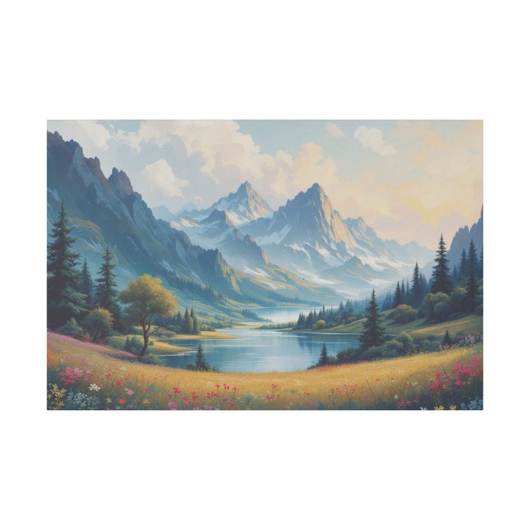 Amazing Landscape Painting Majestic Colors Magical - Image 2