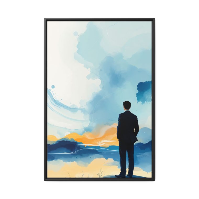 Refined Business Man-inspired wall art for offices and contemporary homes